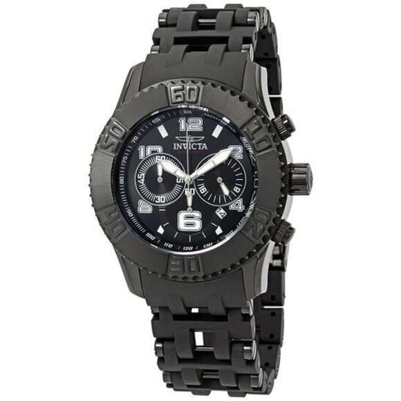 Invicta Sea Spider Chronograph Black Dial Men display picture 1